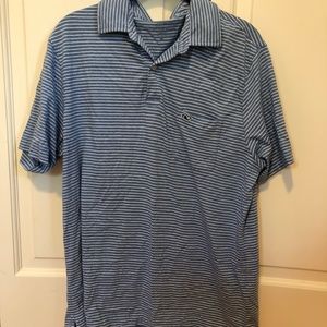 Blue collared t-shirt